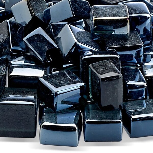 1/2 Black Luster Cubes, 10 Lb Bag